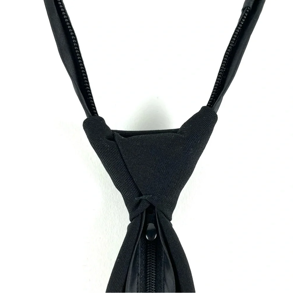 Lito Boy’s Pre-Tie Zipper Pull-On Black Tie